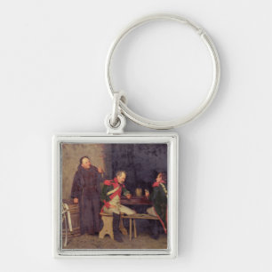 The Cheat (oil on canvas) (one of pair - See 19572 Key Ring