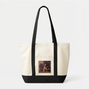 The Cheat (oil on canvas) (one of pair - See 19572 Tote Bag
