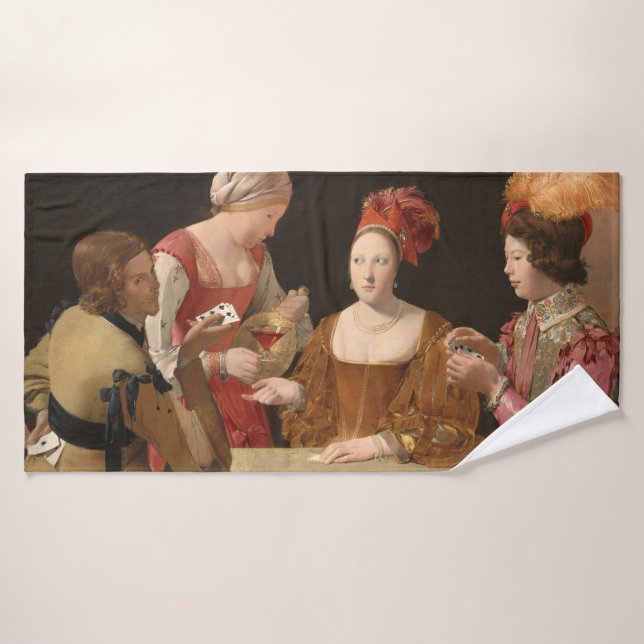 The Cheat with the Ace of Clubs, La Tour Bath Towel (Bath Towel)