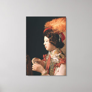 The Cheat with the Ace of Diamonds Canvas Print