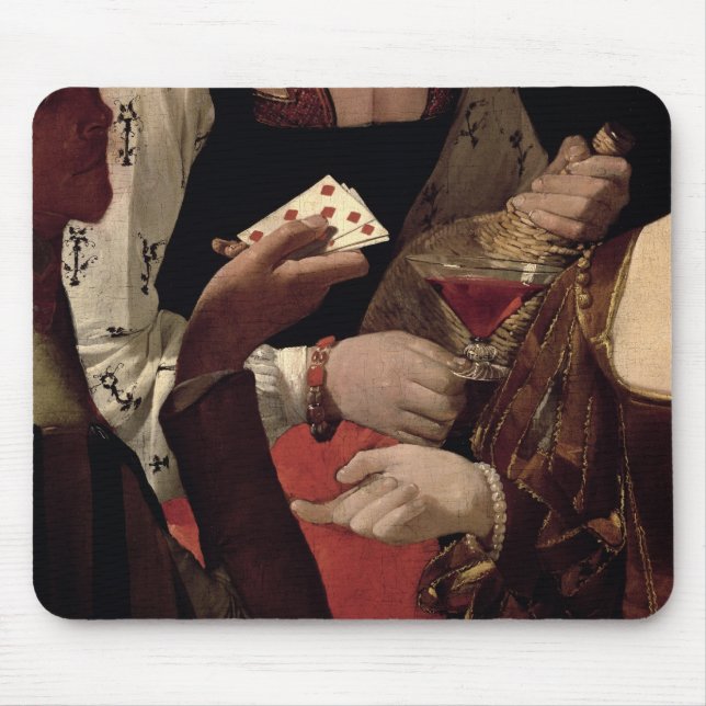 The Cheat with the Ace of Diamonds, detail of the Mouse Mat (Front)