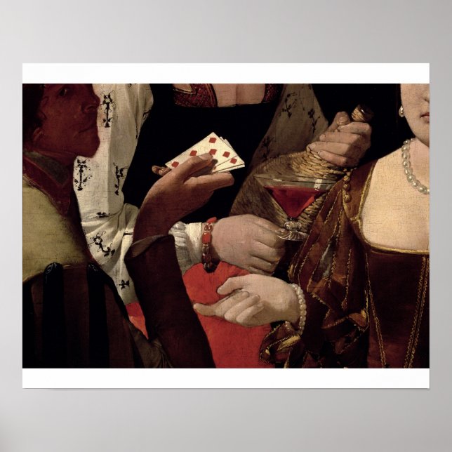 The Cheat with the Ace of Diamonds, detail of the Poster (Front)