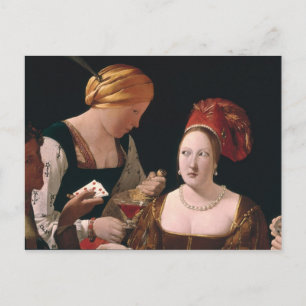 The Cheat with the Ace of Diamonds Postcard