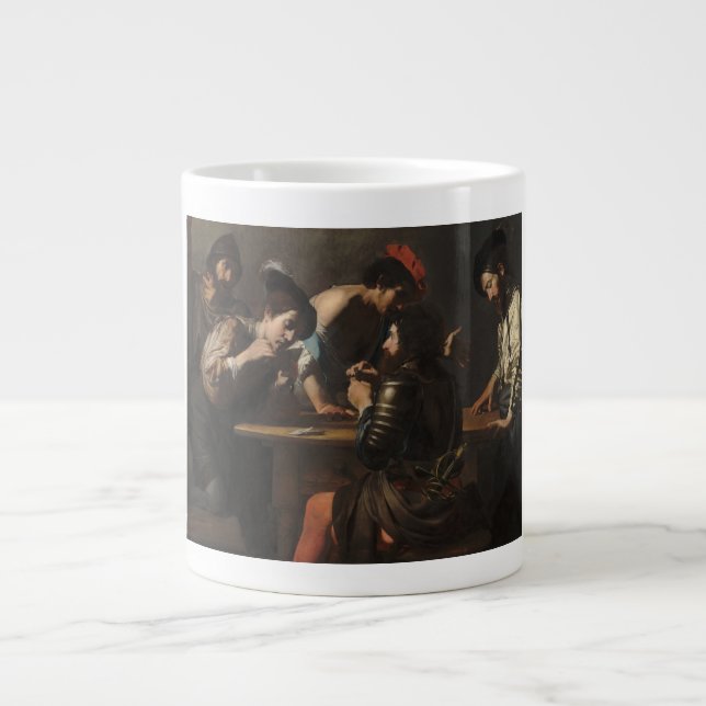 The Cheats, Mercenary Soldiers Playing Cards Large Coffee Mug (Front)