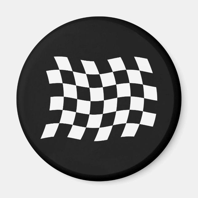 The Checkered Flag Magnet (Front)