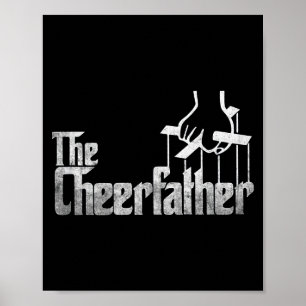 The Cheerfather Fathers Day Cheer Dad Cheerleader  Poster