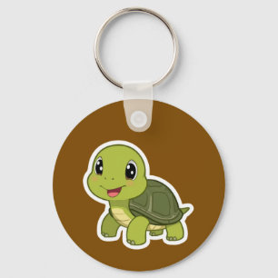 The Cheerful Turtle Who Never Rushed Key Ring
