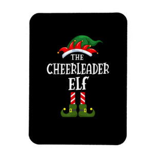 The Cheerleader ELF Family Matching Group Christma Magnet