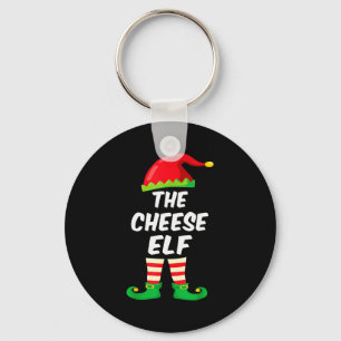 The Cheese Elf Family Matching Funny Christmas Cos Key Ring