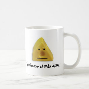 The cheese stands alone. coffee mug