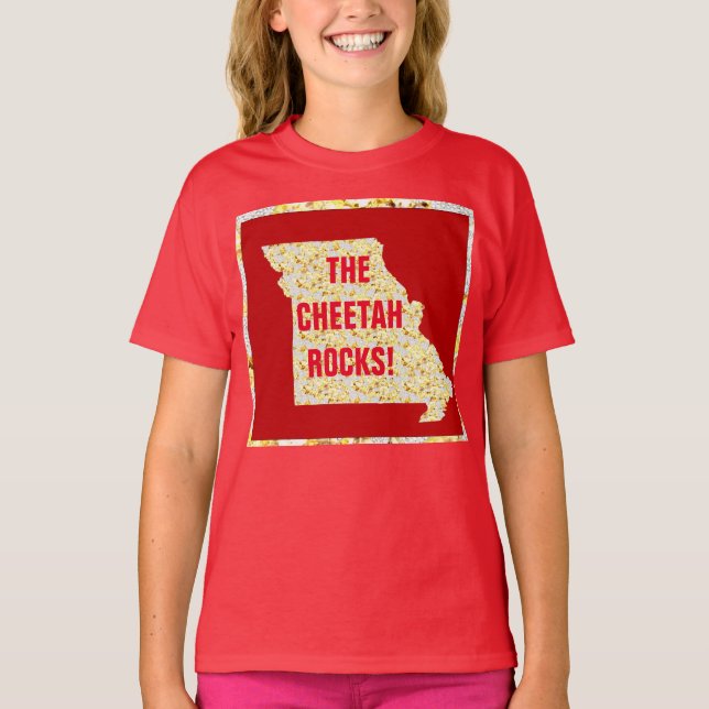 THE CHEETAH ROCKS! T-Shirt (Front)