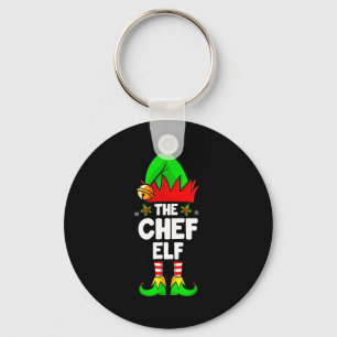 The Chef Elf Shirt Matching Family Chef Christmas Key Ring