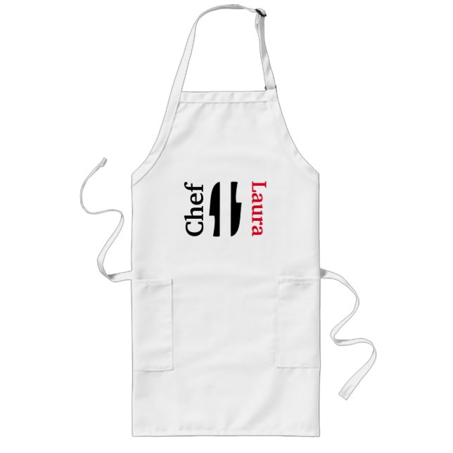 The Chef Personalised Adult Apron (Front)
