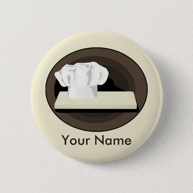 The Chef Pin Back Button (Front)