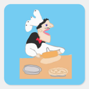 The Chef Square Sticker