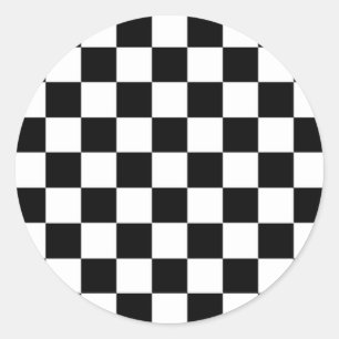 The Chequered Flag Classic Round Sticker
