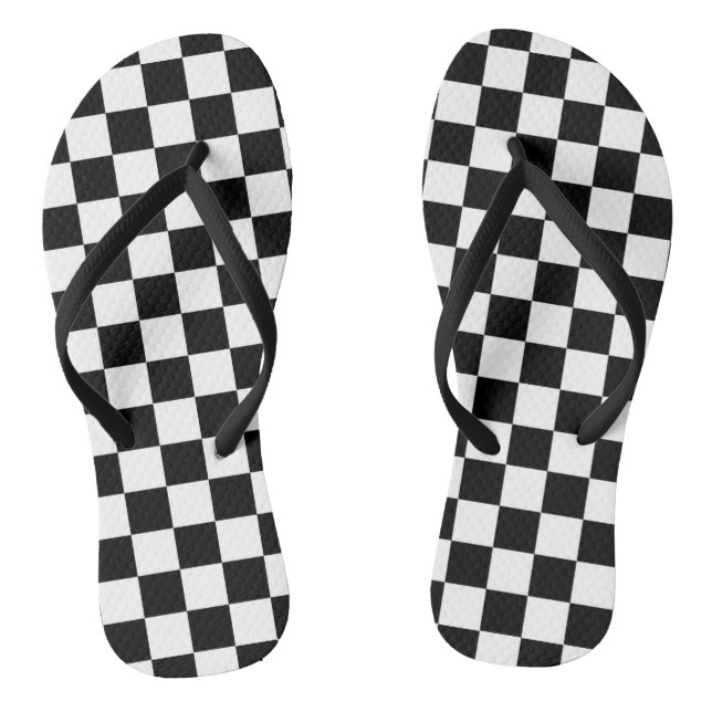 The Chequered Flag Flip Flops (Footbed)