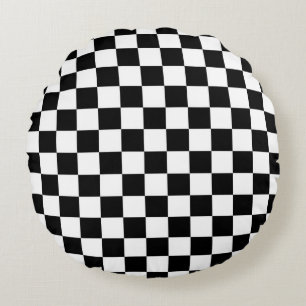 The Chequered Flag Round Cushion