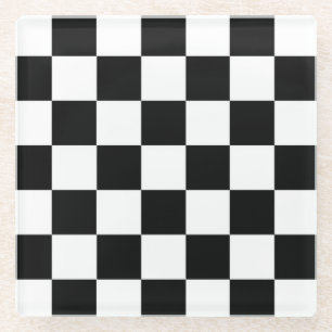The Chequered Flag Sport Design Glass Coaster