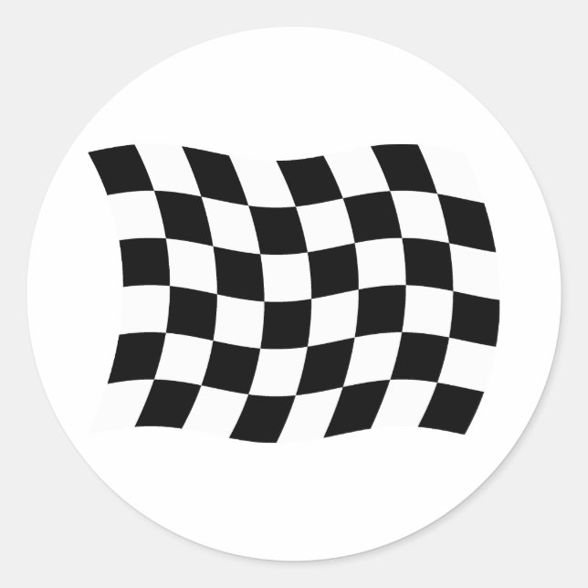 The Chequered Flag Sticker (Front)