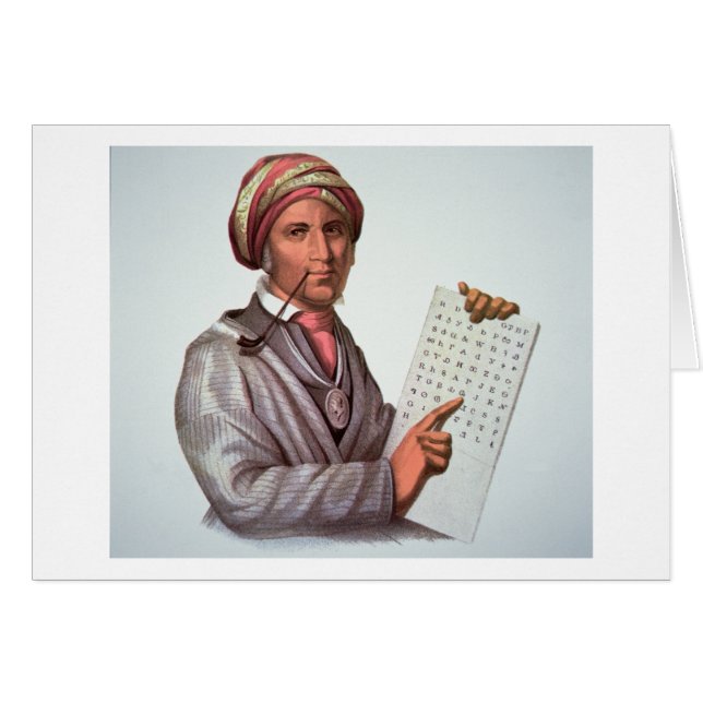 The Cherokee Scholar, Sequoyah (1776-1843) (colour (Front Horizontal)