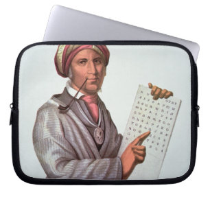 The Cherokee Scholar, Sequoyah (1776-1843) (colour Laptop Sleeve