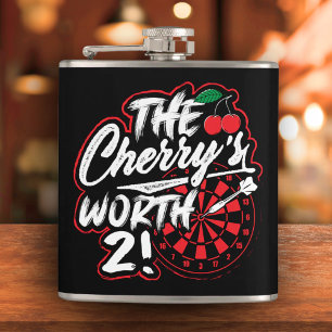 The Cherry’s Worth 2 Vinyl Wrapped Flask 6 oz. 