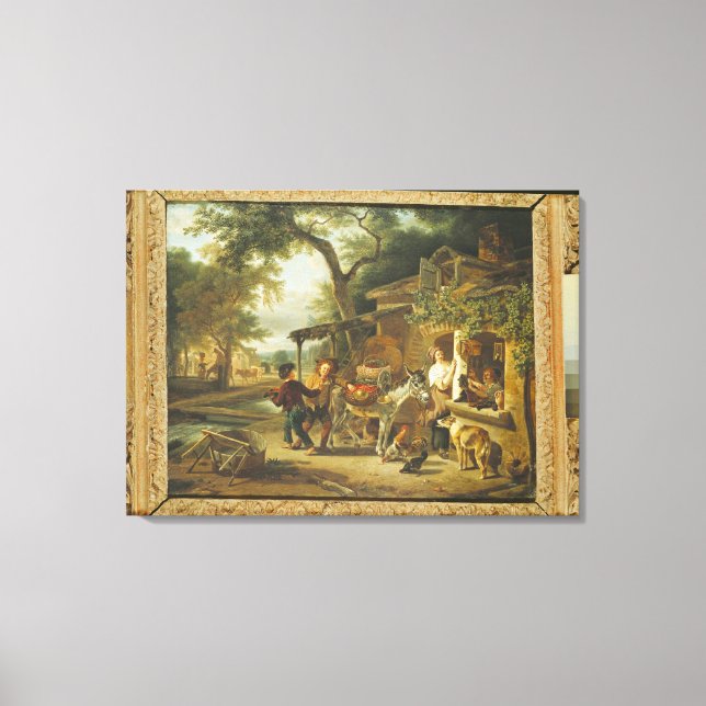 The Cherry Seller Canvas Print (Front)