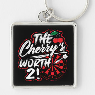 The Cherry's Worth 2 Funny Dart Premium Key Ring