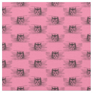 The Cheshire Cat Alice in Wonderland CUSTOM COLOR Fabric