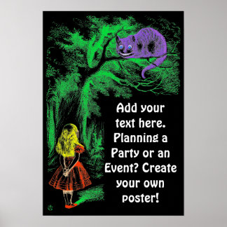 "The Cheshire Cat" from "Alice in Wonderland" Poster