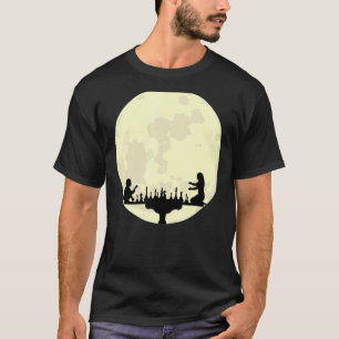 The Chess Board The Mom The Son And The Full Moon T-Shirt