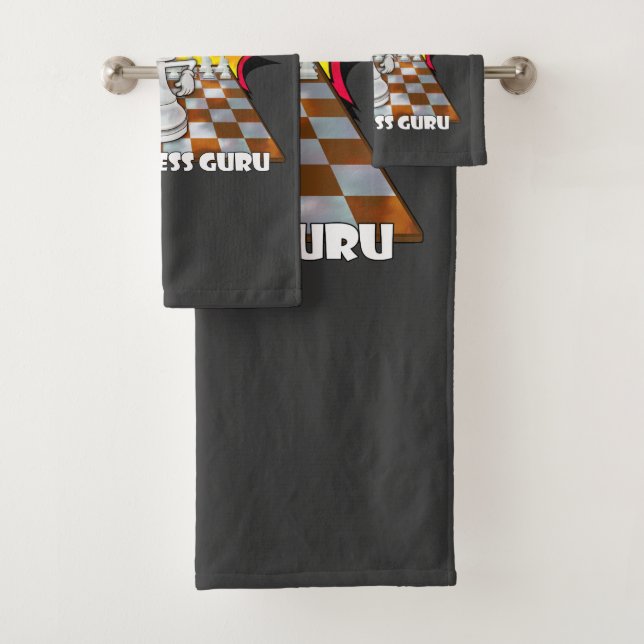 The Chess Guru Bath Towel Set (Insitu)