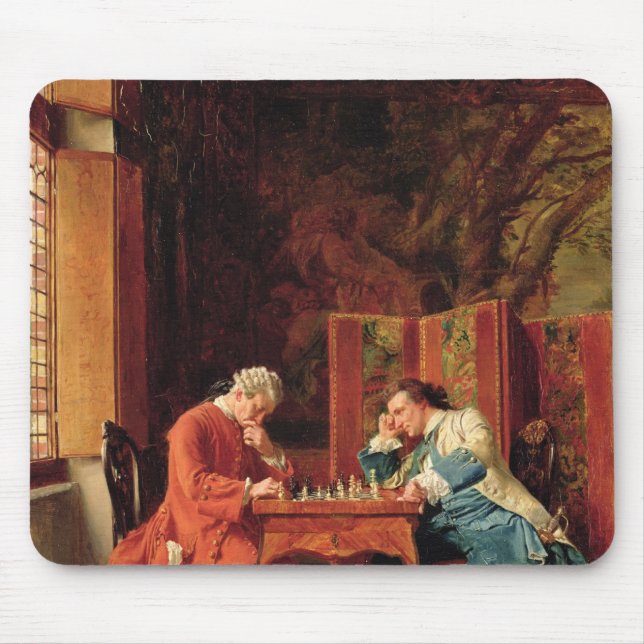 The Chess Players, 1856 Mouse Mat (Front)