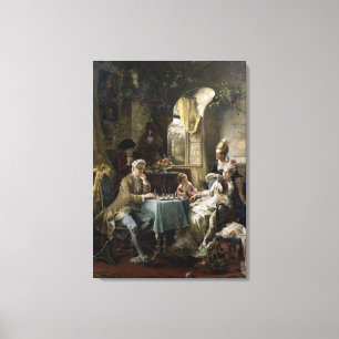 The Chess Players, 1887 2 Canvas Print
