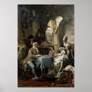 The Chess Players, 1887 2 Poster