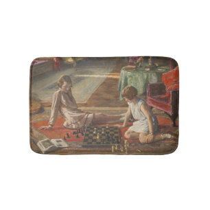 The Chess Players (by John Lavery) Bath Mat
