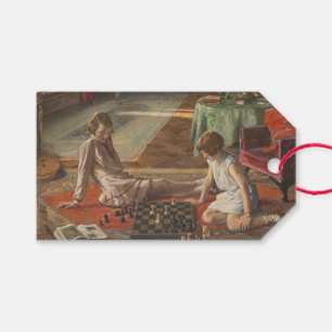 The Chess Players (by John Lavery) Gift Tags