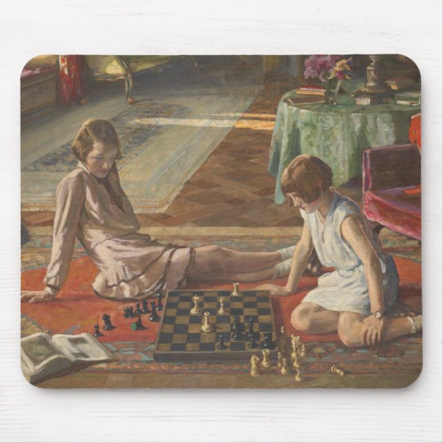 The Chess Players (by John Lavery) Mouse Mat (Front)