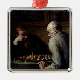The Chess Players, c.1863-67 Metal Tree Decoration