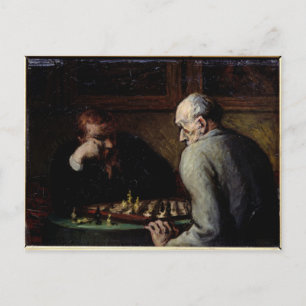 The Chess Players, c.1863-67 Postcard