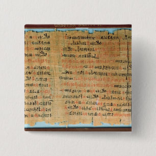 The Chester Beatty Medical Papyrus 15 Cm Square Badge