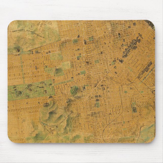 The Chevalier  Map of San Francisco Mouse Mat (Front)