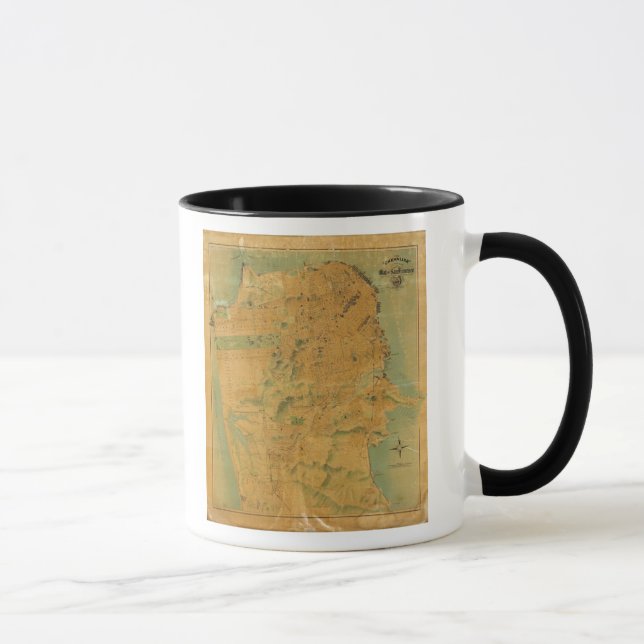 The Chevalier  Map of San Francisco Mug (Right)