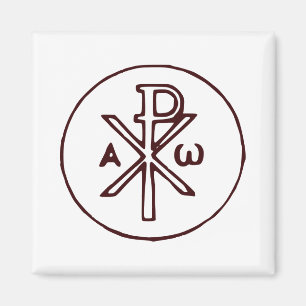 The Chi-Rho Christogram symbol  Magnet