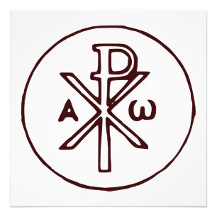 The Chi-Rho Christogram symbol Photo Print