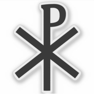 The Chi-Rho Cross (black)