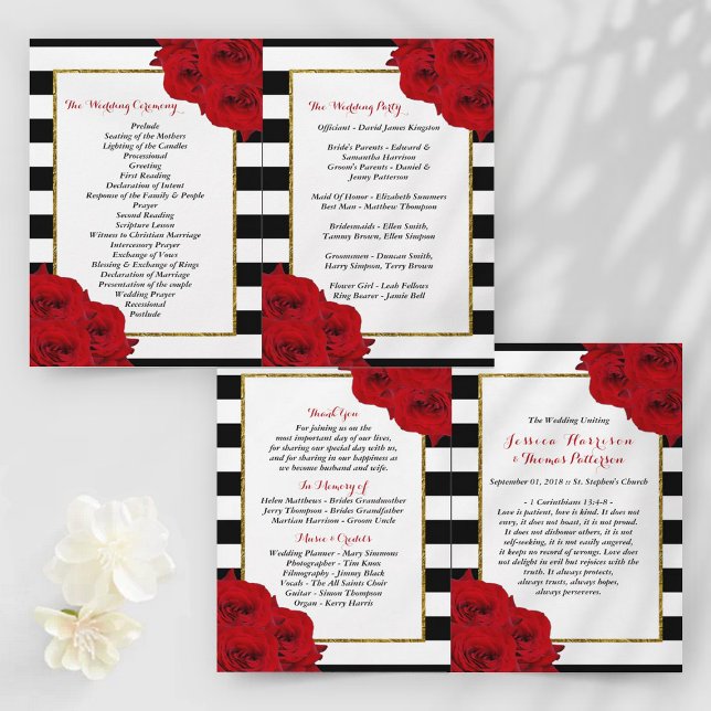 The Chic Modern Luxe Wedding Collection- Red Roses (Creator Uploaded)