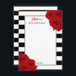 The Chic Modern Luxe Wedding Collection- Red Roses Advice Card<br><div class="desc">Celebrate in style with these chic advice cards. The simple yet stylish design will allow your guests to write a note of advice for you to keep and read over in years to come. The wording is easy to personalise so these cards can quickly be transformed into advice cards for...</div>