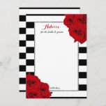 The Chic Modern Luxe Wedding Collection- Red Roses Advice Card<br><div class="desc">Celebrate in style with these chic advice cards. The simple yet stylish design will allow your guests to write a note of advice for you to keep and read over in years to come. The wording is easy to personalise so these cards can quickly be transformed into advice cards for...</div>